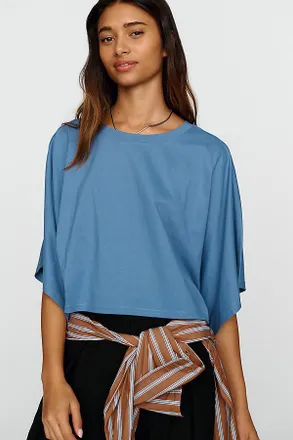 Pilcro Cotton Poncho Tee