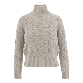 Max Mara Jersey de Lana y Cachemira de Confort - Knitwear - Mujer - Beige - S