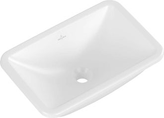 Villeroy & Boch Villeroy&boch - Lavabo Sobre Encimera Rectangular 45 X 28 Villeroy Et Boch Loop & Friends Titanceram Piedra Blanco Con Rebosadero