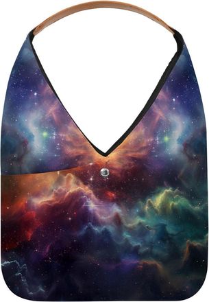 Generic Stars Nebula Reusable Lightweight Grocery Bags - Foldable Into Compact Pouch, Washable & Sturdy, Multipurpose for Shopping and Travel