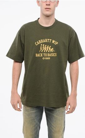 Carhartt Work in Progress Printed Organic Cotton BACK TO BASIC Crew-neck T-Shirt size Xl
