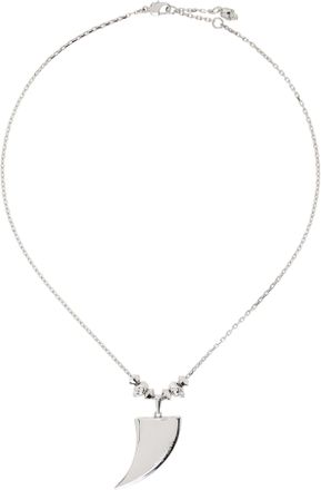 ☆国内発送☆【ALEXANDER McQUEEN】Silver Necklace Alexander McQueen Silver Chain Crystal Multi Layer Harness