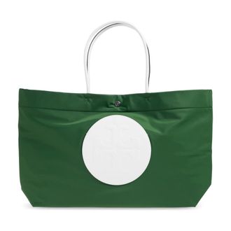 Tory Burch Tory Burch, Tote Bags, female, Green, Size: ONE SIZE Ella Shopper Bag