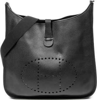 Herm&egrave;s Borsa a spalla Evelyne III traforata 2004 - Nero