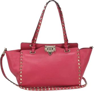 Valentino Pre-owned Handbags, female, Pink, Size: ONE SIZE Pre-owned Leather Shoulder Bag