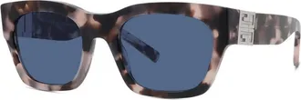 Givenchy Ladies Black Square Sunglasses GV40072I 55V