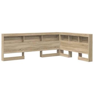 Berkfield Home Storage Headboard with Shelf with Headboard with Storage Sonoma o in Brown