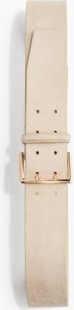 H&M Wide Belt in Light Beige at Nordstrom, Size Medium