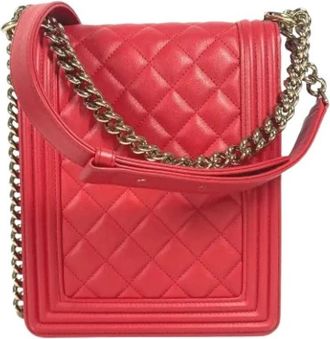 Chanel Pre-owned Vintage Pochette Schoudertas - Dames - Vintage Schoudertas - Rood - ONE Size - Leer - Vintage