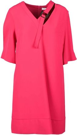 Simona Corsellini Korte jurk met ritssluiting - Dames - Korte kleedjes - Roze - XL - Polyester - Kleedjes