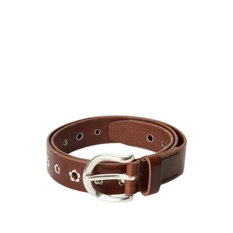 Our Legacy Accessoires, Heren, Bruin, 90 CM, Leer, 3.5 cm Bloem Riem