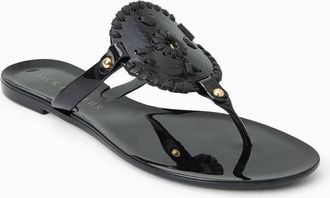 Jack Rogers Womens Collins Jelly Sandals In Black