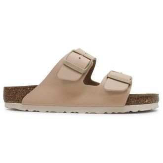 Birkenstock Arizona BS Birko-Flor Unisex Slides Sandals - New Beige - Size:UK 4.5