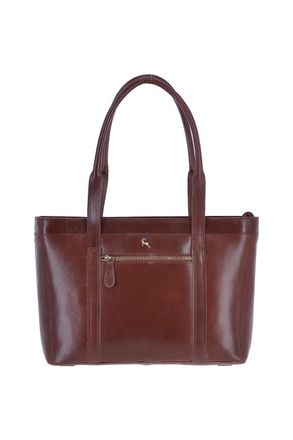 Ashwood Leather Womens Vegetable Tanned Real Tote Bag - Chestnut - One Size