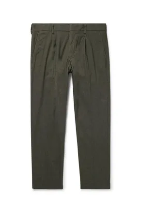 Nn.07 Bill 1067 Tapered Pleated Woven Chinos