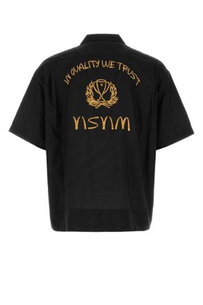 Visvim Mens Black Silk Shirt Exterior: Camicie