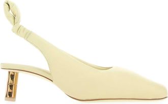 Boyy Pastel Yellow Nappa Leather Puffy Pumps