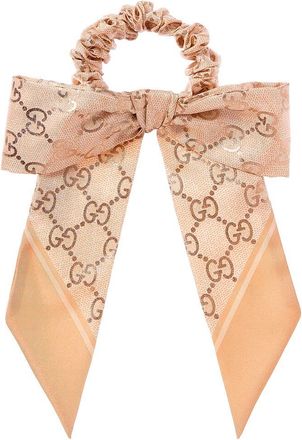 Gucci Jacquard Silk Scrunchie