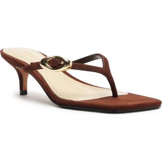 Schutz Miriam Slide Sandal in Chestnut Brown at Nordstrom, Size 10.5