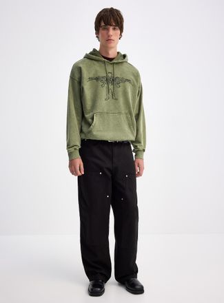 Djab Mens Double-knee carpenter pant Oversized fit Imported from Seoul