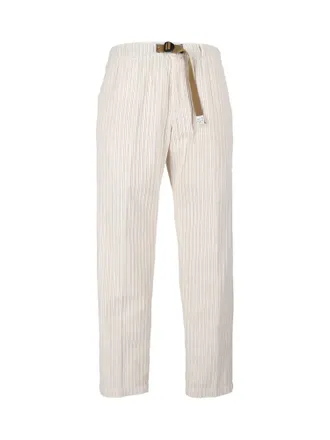 White Sand Pantalone Lungo Wide Stripe Cord