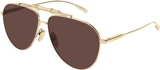 Gucci Sunglasses, male, Yellow, Size: 60 MM Square Sunglasses