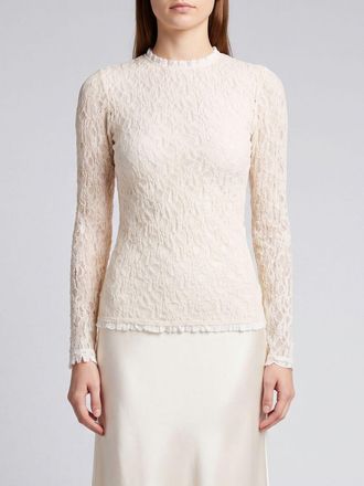 Isabel Marant Top a maniche lunghe in pizzo con vestibilit&agrave; slim