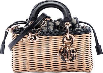 Dior Pre-owned Dior Micro Wicker Oblique Lady D Joy Satchel Ladies 44F5QUYEIV1RXWPM