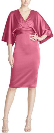 Theia Kimono Satin Cocktail Dress
