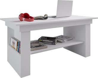 VCM Mesa De Centro De Madera Vcm Simple Dimensiones Aprox. Al. 52 X An. 115 X T. 58 Cm Mesa De Sal&oacute;n - Kobila (blanco)