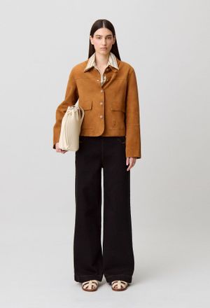 Claudie Pierlot Jean &agrave; pont denim noir