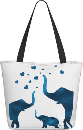 AOOEDM Family Love Of Elephant Ladies Shopping Bag 13x11x7in.The Perfect ValentineS Day Gift.It Is The Best ValentineS Day Gift For Mom, Daughter, Wife,Etc