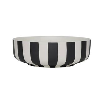 OYOY Toppu Schale, large, &Oslash; 20 cm, weiss / schwarz