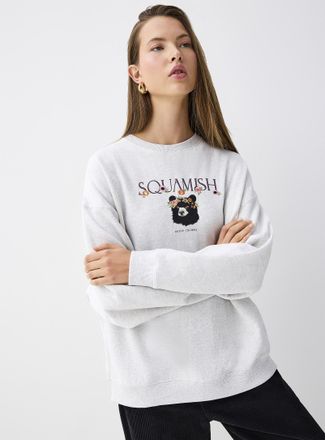 Twik Womens Destination oversized fleece sweatshirt