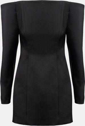 Stella McCartney Miniabito in raso con scollo bardot