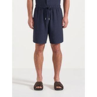 Mani&egrave;re De Voir Ari Unisex Textured Shorts in Navy at Nordstrom, Size Xx-Small