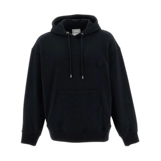 Wooyoungmi Wooyoungmi - Flower Back Logo Hoodie - Heren - Sweatshirts & Hoodies - Zwart - Maat: S Katoen
