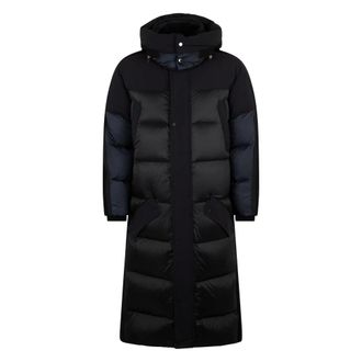 Moorer Jassen, Heren, Blauw, M, Lange Gewatteerde Jas