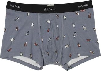 Paul Smith Japan Dogs Print Boxer Shorts - Heren - Ondergoed - Grijs - Maat: W30 Katoen