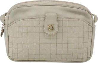 Celine Pre-owned Vintage Crossbody Tas - Dames - Vintage Schoudertas - Wit - ONE Size - Leer - Vintage