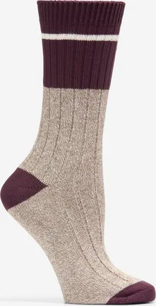 Cole Haan Womens Marl Crew Socks - Red