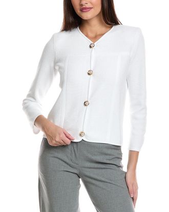 St. John Stretch Pique Knit Jacket