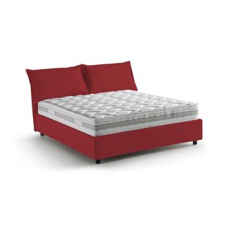 Talamo Italia Talamo Italia Cama Matrimonial Sabrina, Cama Contenedor Con Revestimiento De Tela, 100% Made In Italy, Apertura Frontal, Con Colch&oacute;n Cm 160x200 Inclui