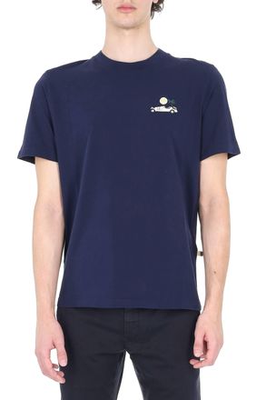 Jacob Cohen Blue Resort Auto Cabrio Cotton T-Shirt