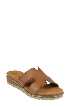 Good Choice Shoes Nellie Cutout Wedge Slide Sandal in Tan at Nordstrom Rack, Size 9.5