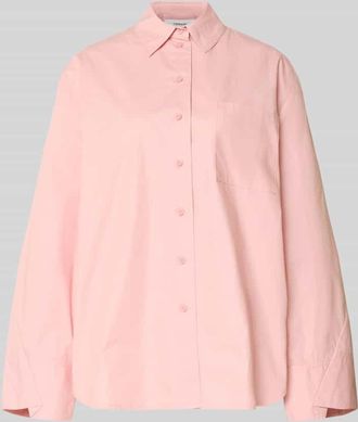 Topshop Oversized Hemdbluse mit Brusttasche Modell Demi in Rosa, Gr&ouml;&szlig;e 34