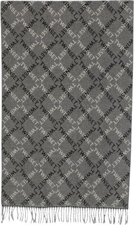 Twinset Winter Sjaal - Dames - Wintersjaals - Grijs - ONE Size - Polyester - Accessoires