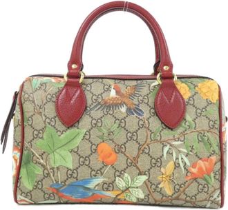 Gucci Multi-Color Gg Supreme Leather Boston Bag (Pre-Owned)