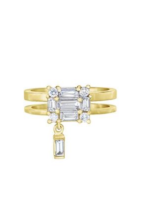 Mindi Mond Clarity Floating Diamond Ring in 18K Yellow Gold at Nordstrom, Size 6.75