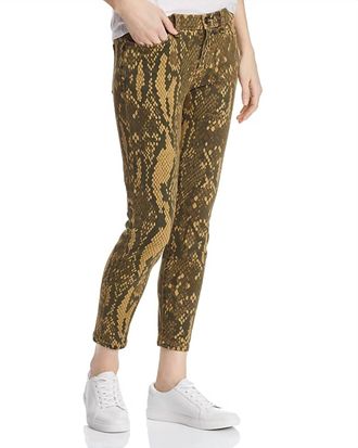 Current Elliott The Stiletto Snake Print Jeans In Burmese Python